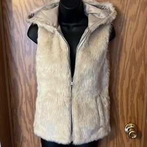 Hooded Faux Fur Vest